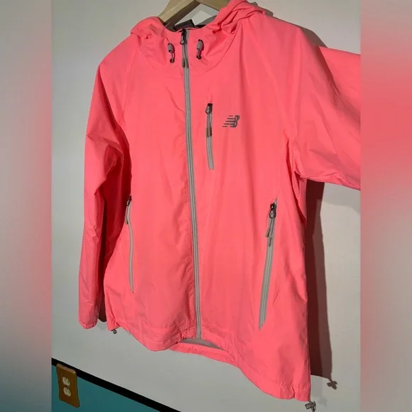 New Balance Neon Pink Women’s Windbreaker – Size XL - Picture 3 of 9
